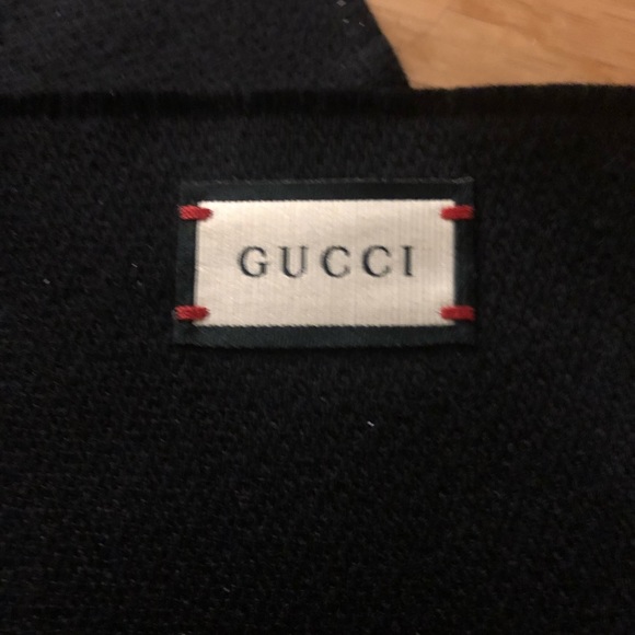 ❌SOLD❌ [NWOT] Gucci GG Black Shimmer Scarf - Picture 5 of 8
